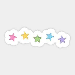 Rainbow Stars Sticker